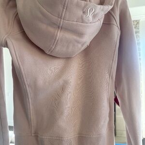 ULULEMON Scuba Full Zip Hoodie - Strawberry Milkshake Size 6 Great Condition